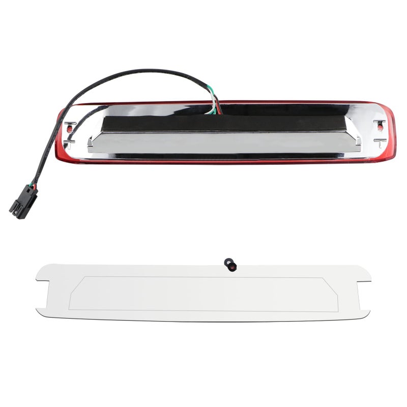 Tresound LED 3rd Third Brake Light for 1999-2006 Chevy Silverado/GMC Sierra Cargo Light High Mount Lamp, Red (Electroplating Housing) - Image 3